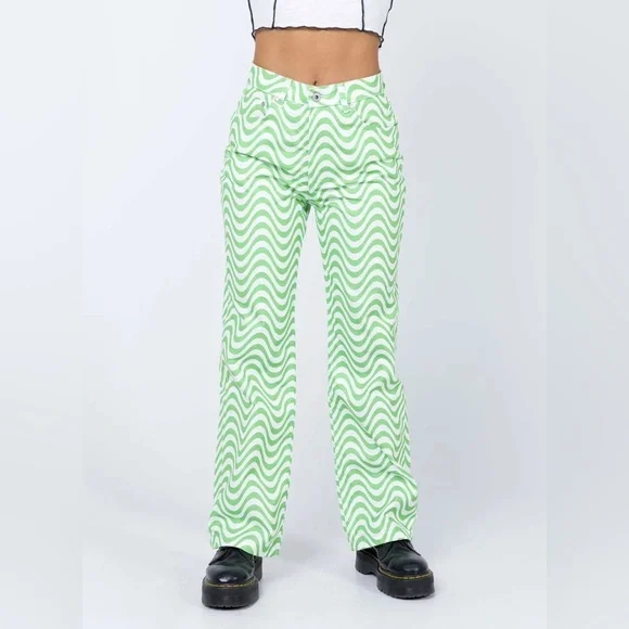 the ragged priest prism high rise straight leg jeans - Picture 1 of 8